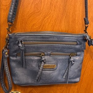 Stone Mountain Blue Crossbody Bag